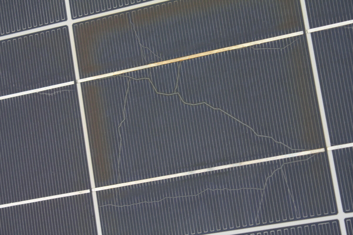 cheap solar panel defects